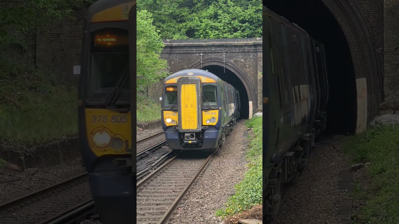 Southeastern Class 375 passing Elmstead Woods  