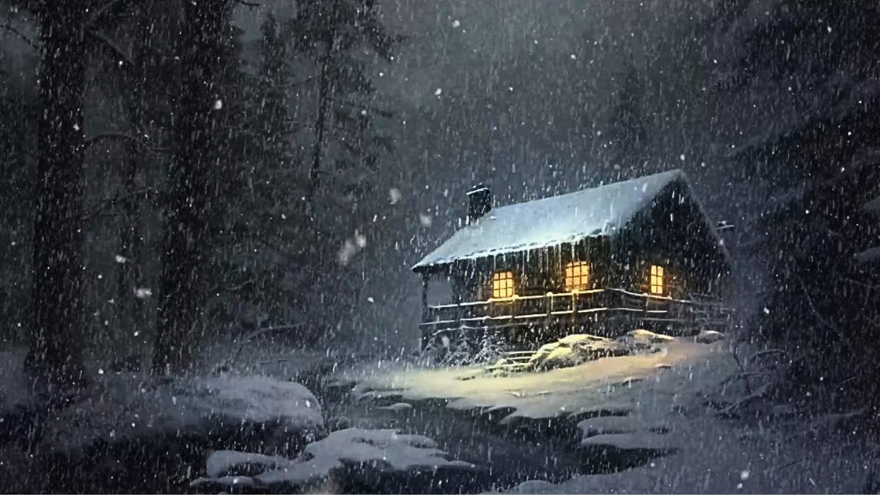 Blizzard Storm Sounds | Relaxing Winter Background Sounds | Heavy Wind ...