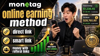 Monetag Smart Link Link | Referral Link for TikTok and Generate income
