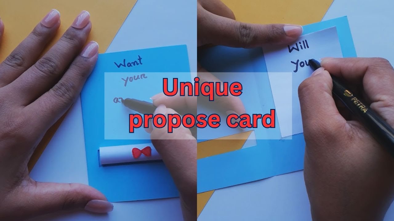 Unique propose card for girlfriend | Easy and unique paper card | paper ...