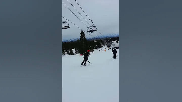 How to ski with one ski in Mammoth