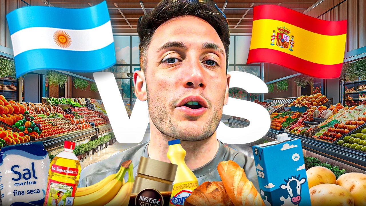 COMPRANDO COMIDA EN ESPAÑA VS ARGENTINA