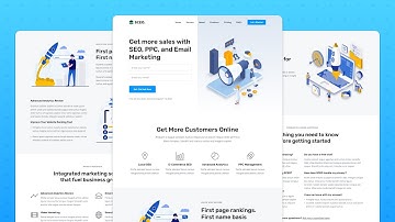 Responsive SEO Agency Website using HTML CSS JavaScript