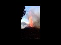 burning a brush pile for the big screen