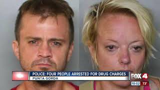 Police: Four people arrested for drug charges