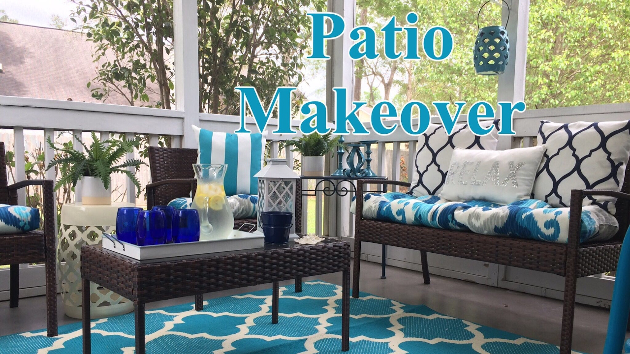 Outdoor living space makeover YouTube