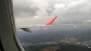 Windy take off from Bilbao/LEBB airport.