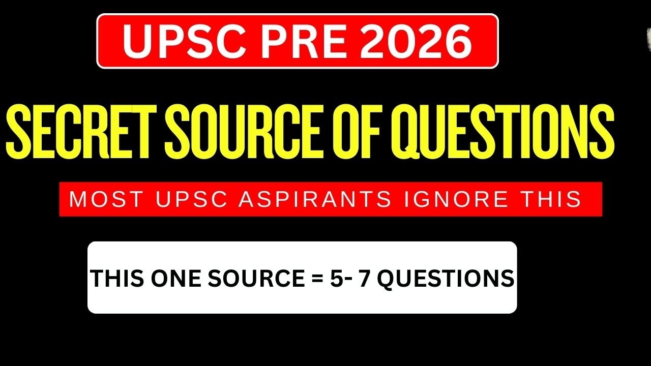 The SECRET Source for UPSC Prelims Most Aspirants Ignore (Free Marks) # ...