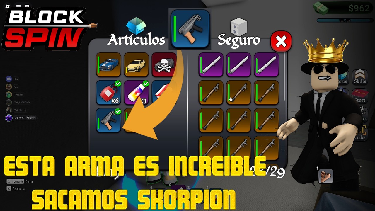 ESTA ARMA ES INCREIBLE.!!! sacamos SKORPION 🤯BLOCK SPIN