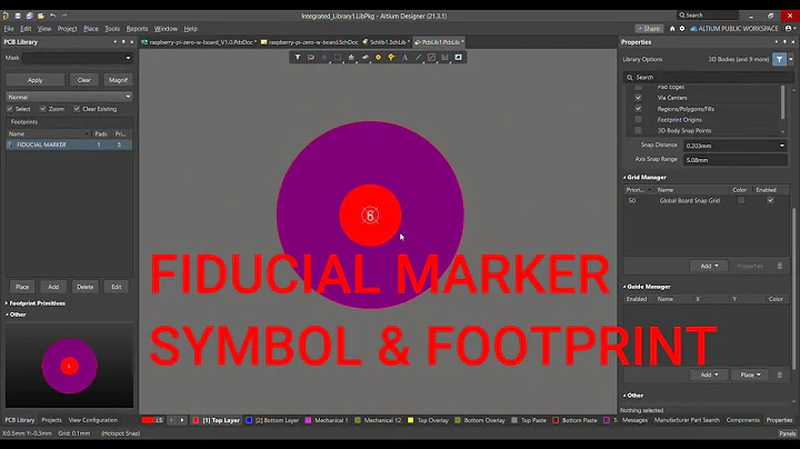 Altium Designer Tutorial 7: How to create a Fiducials Marker in Altium Designer 21.