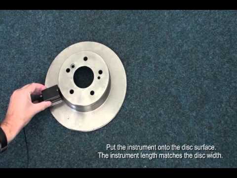 Roughness measurement on a brake disc - YouTube