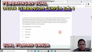 Pembahasan Soal Teks Cerpen Kelas 9