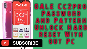 OALE MOBILE OALE ( OALE CC2pro ) HARD RESET WITH KEYS PATTREN UNLOCK DONE