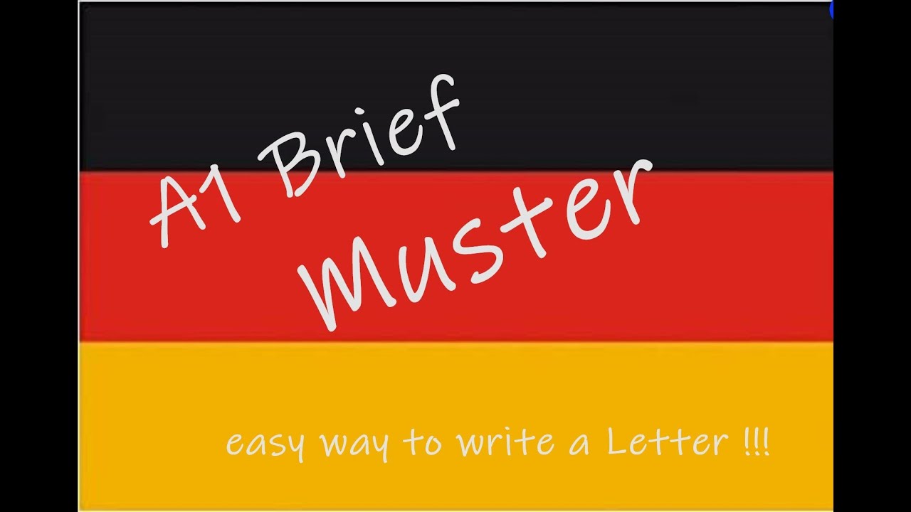 A1 Letter German Goethe Exam YouTube