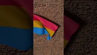 Pansexual Pride Flag in Motion 🌈 | #blenderanimation  #pansexualpride  #lgbtqia  #3dart #queerart
