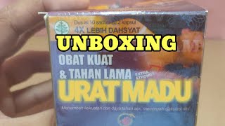 UNBOXING OBAT KUAT DAN TAHAN LAMA URAT MADU