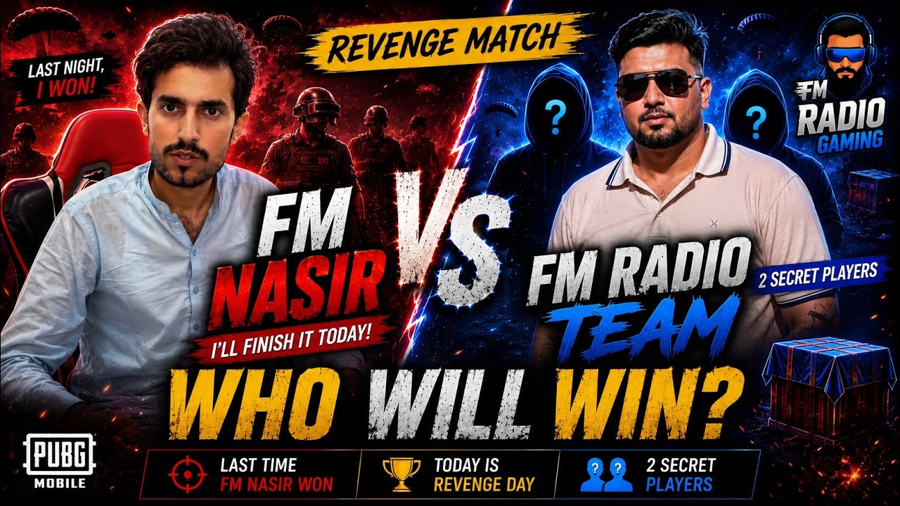 4v4 TDM CHALLENGE AJ KHATAM HA NASIR 🤬☠️   | FM Radio Gaming