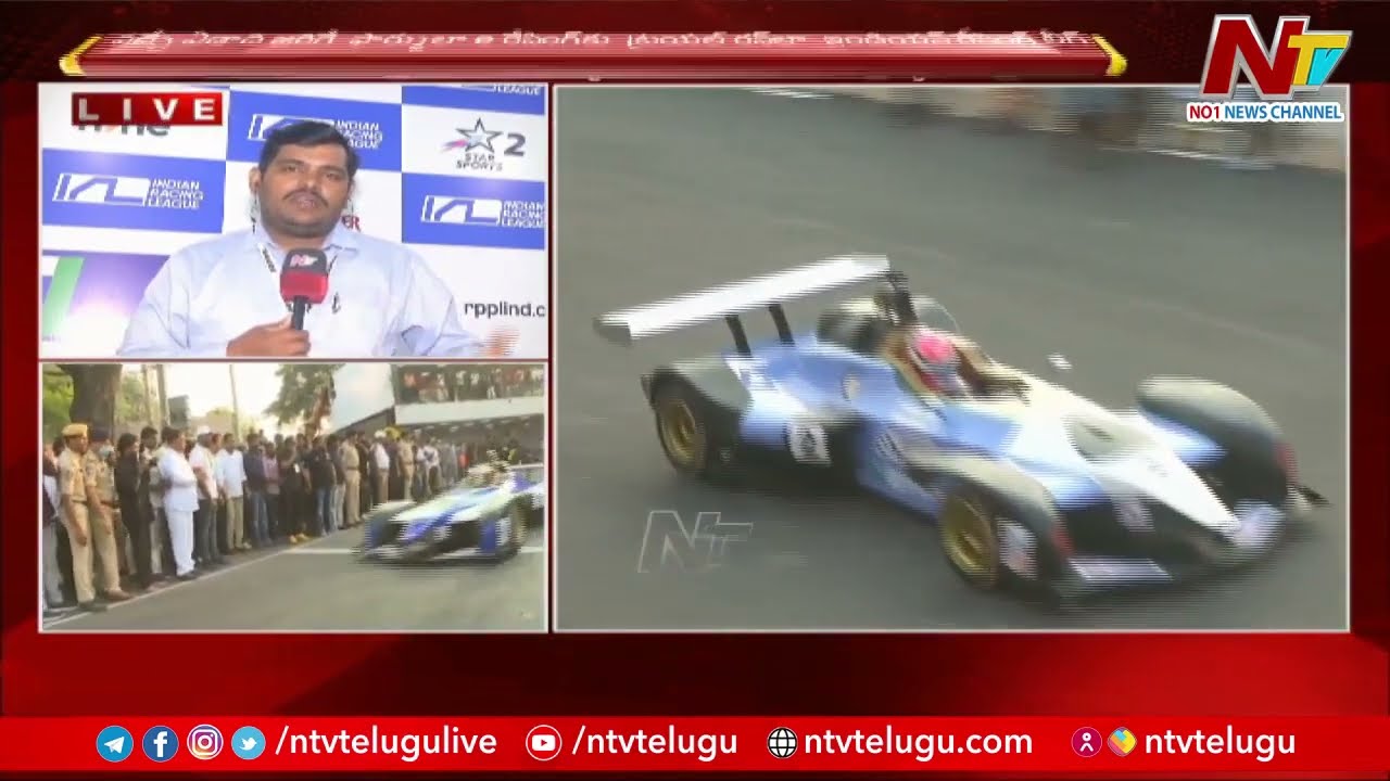 Special Report On Formula E trial run In Hyderabad Indian Racing League Ntv