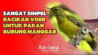 Racikan Pur Untuk Pakan Burung Manggar atau kolibri kelapa #trending #trendingvideo #kolibrikelapa