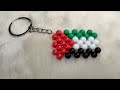 طريقه عمل ميداليه علم فلسطين من الخرز بطريقه سهله جدا 