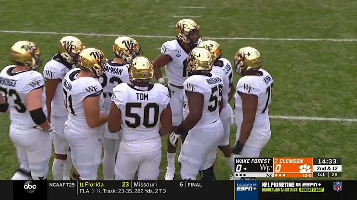 Wake Forest Offensive Line vs Clemson (2019)