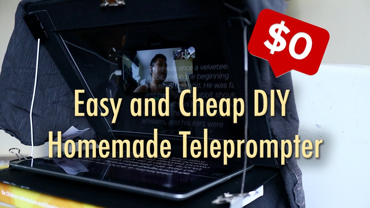 Easy and Cheap DIY Homemade Teleprompter YouTube