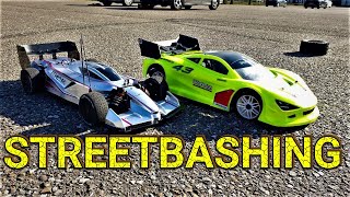 Arrma Limitless V2 & Traxxas XO-1 streetbashing (slowmotion)