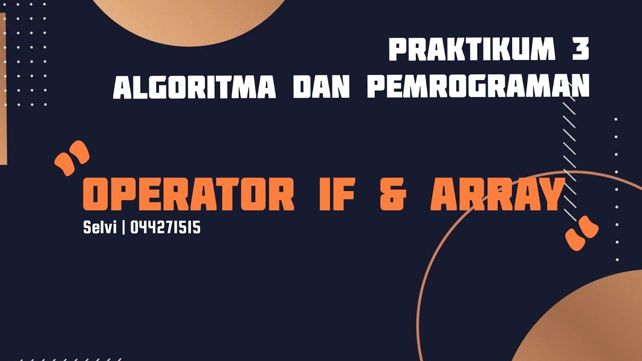 Tugas 3 Algoritma dan Pemrograman - YouTube