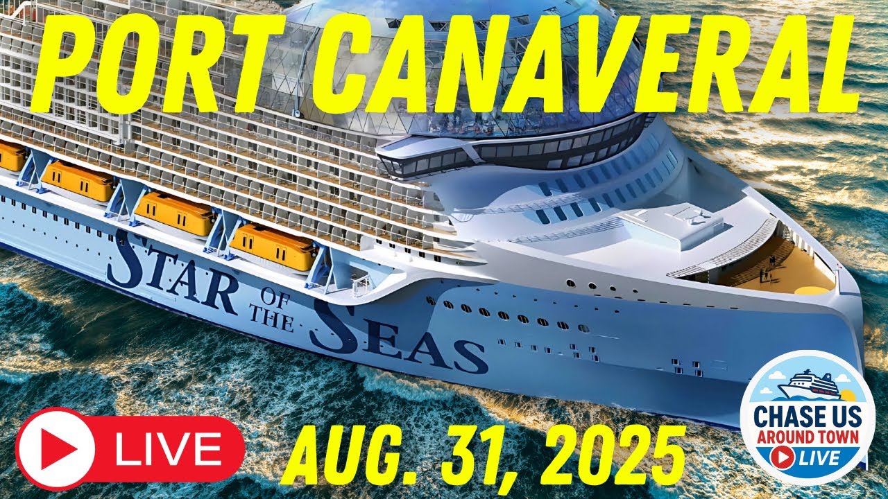 LIVE: Watching the Cruise Ships Leaving Port Canaveral LIVE! (Aug. 31, 2025)