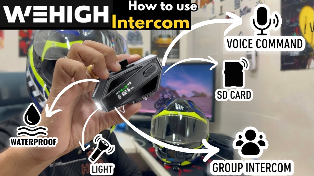 WeHigh C6 Helmet Intercom Review 2025 | Best Budget Intercom Special Offer #wehigh #c6