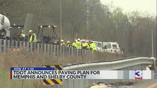 TDOT announces paving plan for Shelby County roads, interstates