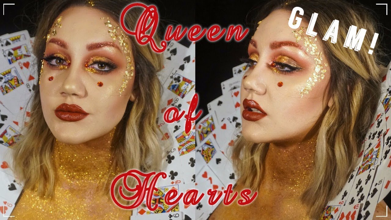 QUEEN OF HEARTS MAKEUP TUTORIAL HALLOWEEN Dayna Elizabeth YouTube