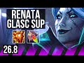 RENATA GLASC &amp; Senna vs LEONA &amp; Draven (SUP) | Good KDA: 3/1/13 | EUNE Master | 26.8