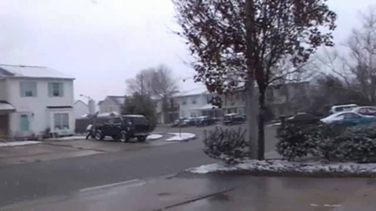 SNOWFALL Virginia Beach VA Dec. 13, 2010 YouTube