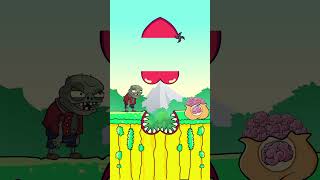 PLANTS VS ZOMBIES | Caine and Zombies compete for great treasure and the ending! #animation