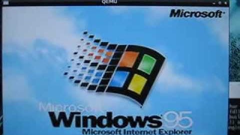 Windows 95 on Raspberry pi Playing Hover