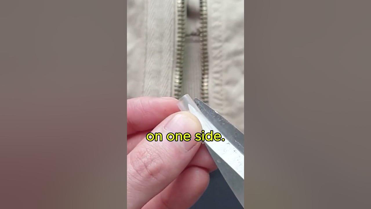 🤯How to fix a broken zipper?🧵🧥#lifehacks