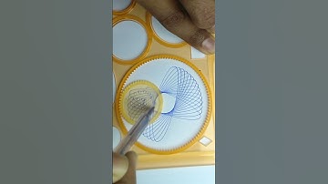 ASMR MAGIC RULER SPIROGRAPH ART   #spirograph #magicruler #drawing #asmrspirograph #asmr #shorts