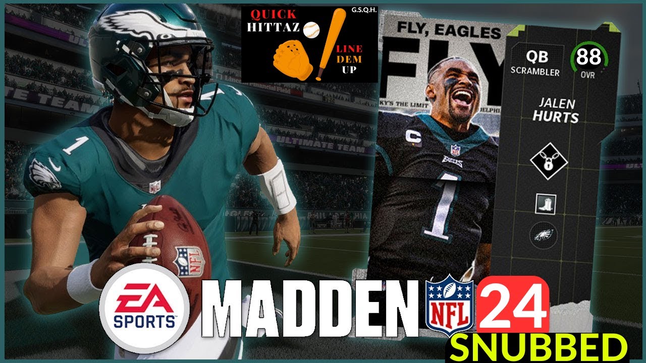 Madden 24 Player Ratings Part 2) Top 10 QB's l Jalen Hurts (SNUBBED) G.S.Q.H. Let's Talk About