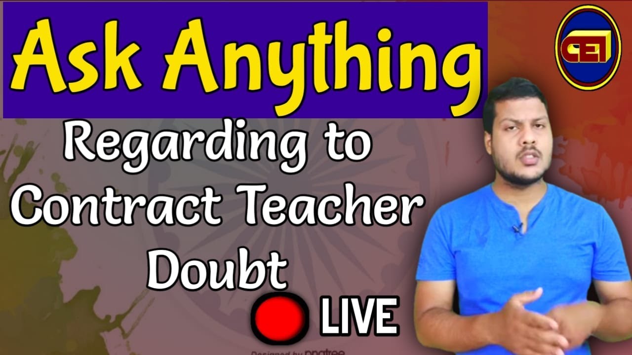 CONTRACTUAL TEACHER RECRUITMENT & RESOLUTION/ADVERTISEMENT 2021 // Ask Your  All  DOUBTS Here II