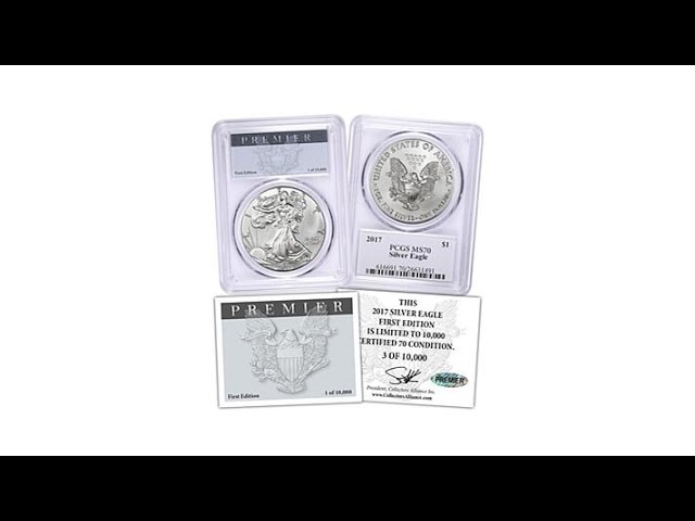 2017 MS70 PCGS First Edition Silver Eagle Dollar Coin - YouTube