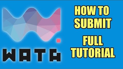 How to submit games to WATA - full online tutorial
