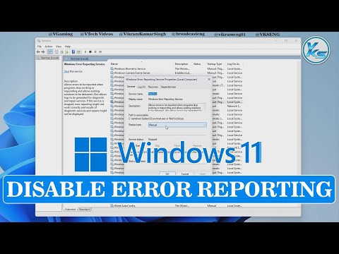 How To Disable Error Reporting in Windows 11
