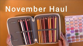 Skip Intro/ Slo Mo Coloring Book & Supplies Haul Nov 2023  (Adult Coloring)