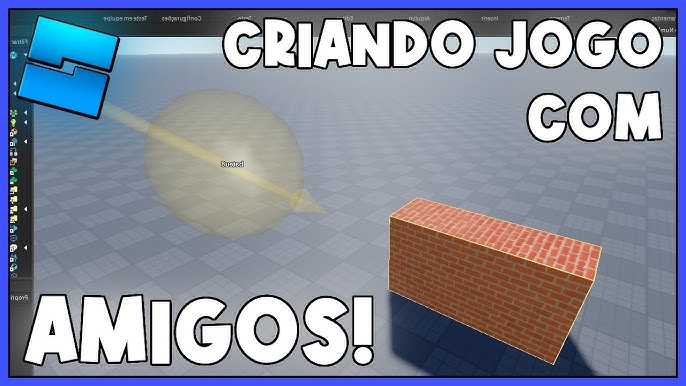 COMO CRIAR JOGOS NO ROBLOX com AMIGOS 