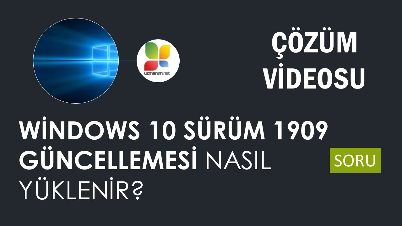 Windows 10 1903 güncellemesini indirin