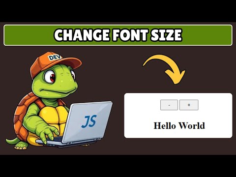 How to Change Font Size in Javascript
