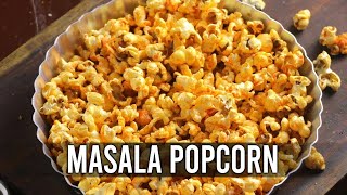 मसाला पॉपकॉर्न रेसिपी | Home Made Simple and Spicy MASALA POPCORN || EasyCookBook