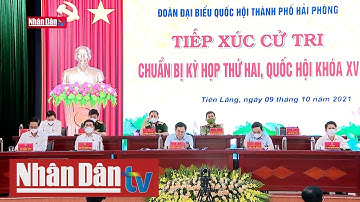 Chủ tịch Quốc hội tiếp xúc cử tri tại huyện Tiên Lãng, Hải Phòng