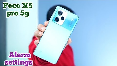 How To Set Alarm In Poco X5 Pro 5G, Poco X5 Pro 5G Mein Alarm Set Kaise Karen, Alarm Setting